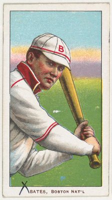 Bates, Boston, National League, from the White Border series (T206) for the American To..., 1909-11. Creator: American Tobacco Company.