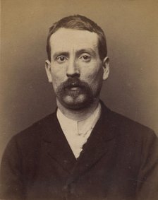Guénant. Louis, Désiré. 31 ans, né à Paris XVIIIe. Comptable. Anarchiste. 2/3/94., 1894. Creator: Alphonse Bertillon.
