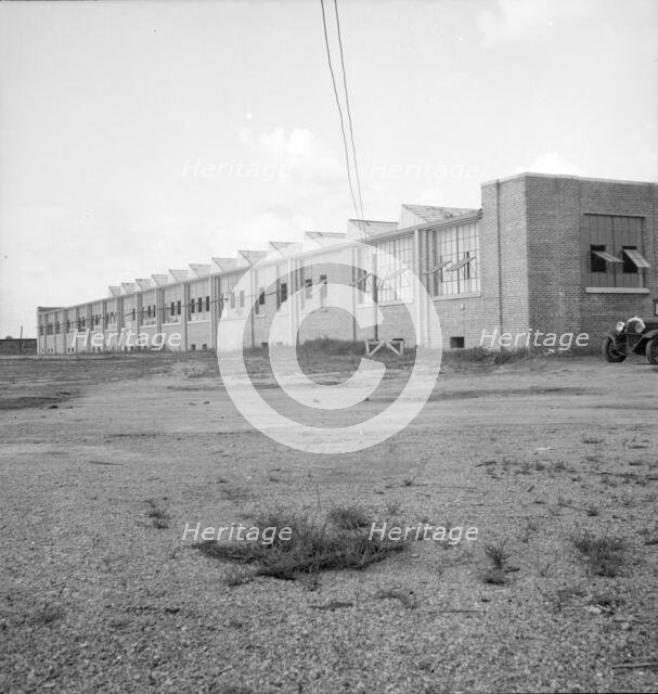 Textile factory built by Work Projects Administration (WPA), Brookhaven, Mississippi, 1936. Creator: Dorothea Lange.