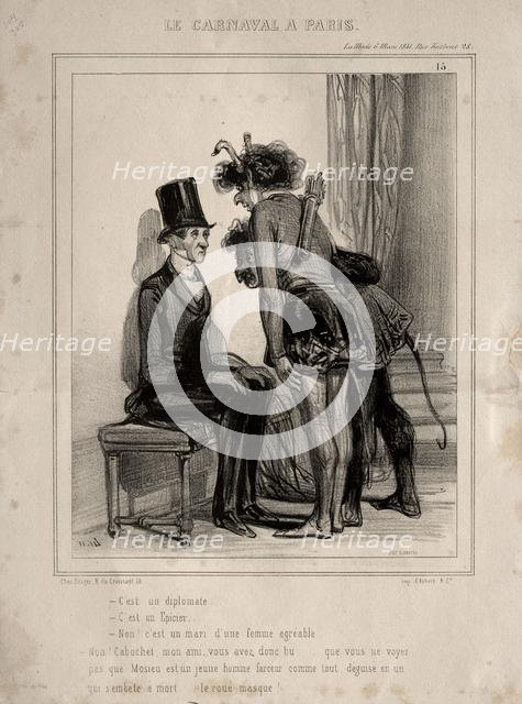 Carnaval, 1841. Creator: Paul Gavarni (French, 1804-1866).