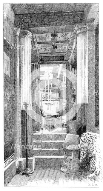 'Entrance to the Studio', c1880-1882.Artist: H Scott