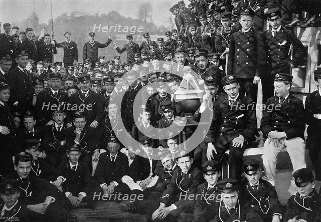Naval cadets on board HMS 'Britannia', Dartmouth, Devon, 1895 (1896). Artist: Gregory & Co