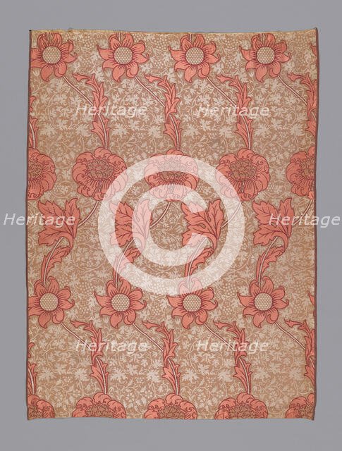 Curtain (Original Design Entitled "Kennet"), England, 1883 (produced 1887). Creator: William Morris.