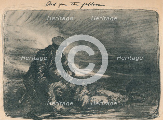 'Aid for the Fallen', 1914, (1914). Artist: Thomas Brock.