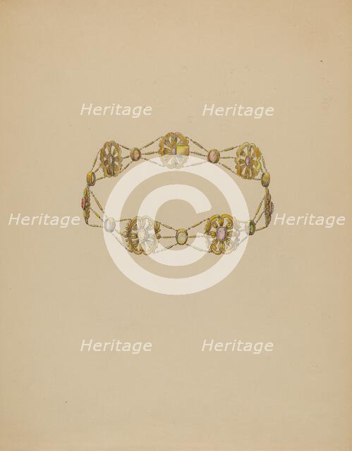 Necklace, c. 1936. Creator: Doris Beer.