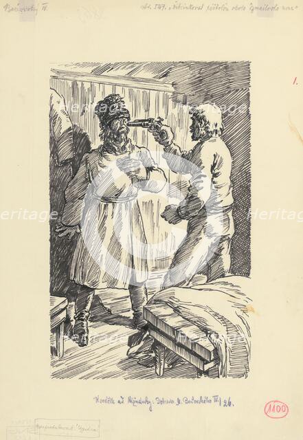 1.- He was swinging a gun around Izmail's nose, 1953. Creator: Andrej Kovacik.