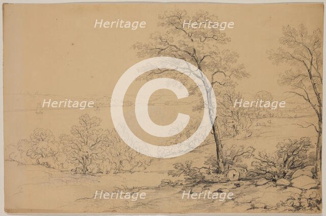 View of the Hudson River, 19th century. Creator: John William Casilear.