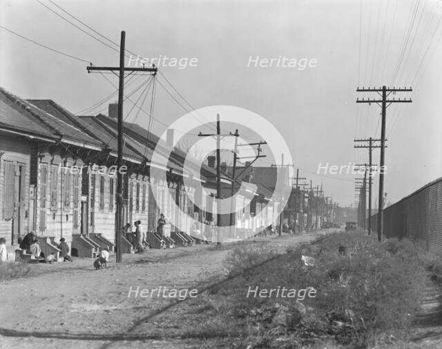 New Orleans Negro street, Louisiana, 1935. Creator: Walker Evans.