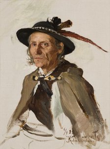 Portrait of Sabala, 1885. Creator: Kazimierz Pochwalski.