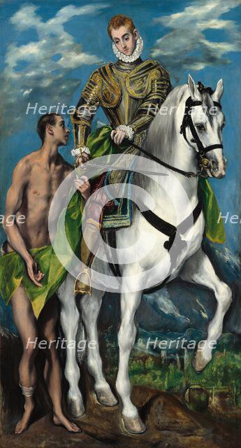 Saint Martin and the Beggar, 1597/1599. Creator: El Greco.