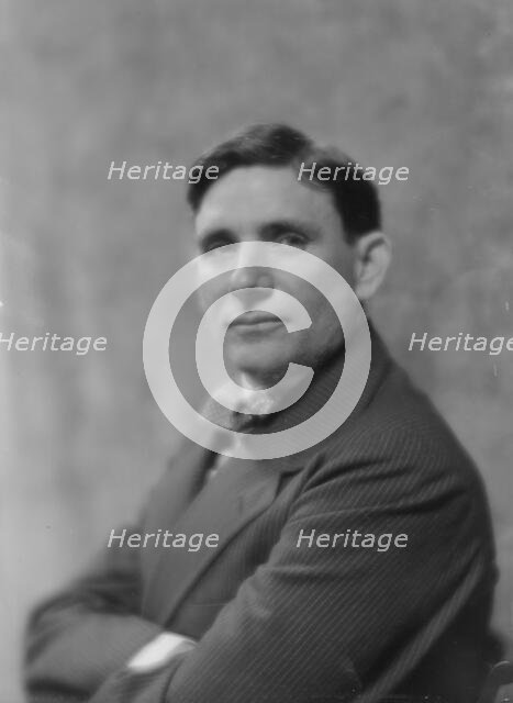 Carey, W.F., Mr., portrait photograph, 1916. Creator: Arnold Genthe.