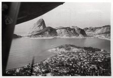 Aerial view of Rio de Janeiro, Brazil, from a Zeppelin, 1930 (1933). Artist: Unknown