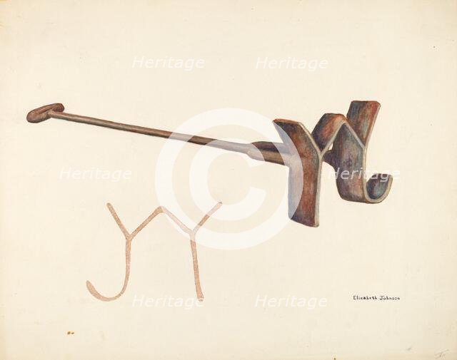 Branding Iron, c. 1942. Creator: Elizabeth Johnson.