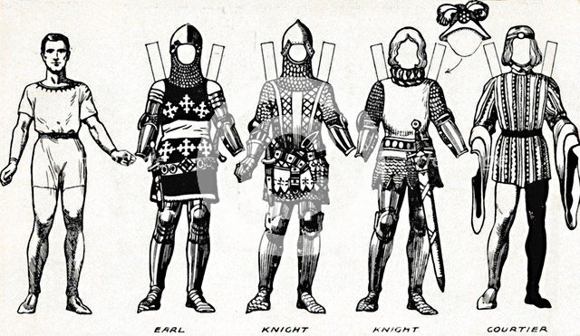 'The Great Gallery of British Costume: Dress Worn In Edward The Third's Reign', c1934. Artist: Unknown.