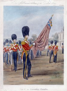 Ensign of the Grenadier Guards, 1844. Artist: Unknown