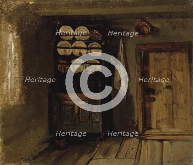 Tuvan interior from aland, 1871. Creator: Karl Emanuel Jansson.