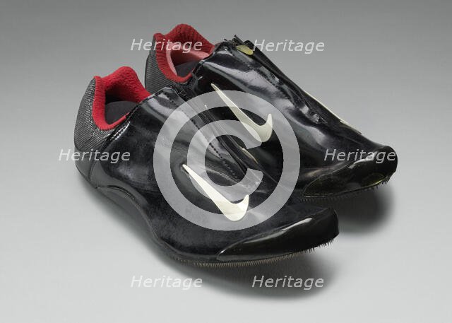 Bobspikes worn by Vonetta Flowers, 2005-2006. Creator: Nike.