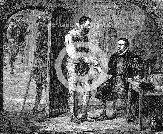 William Tyndale, English translator, 1536 (late 19th century). Artist: Unknown