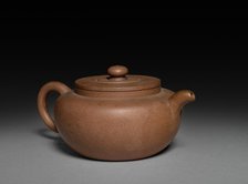 Teapot: Yixing ware, 1644-1911. Creator: Unknown.