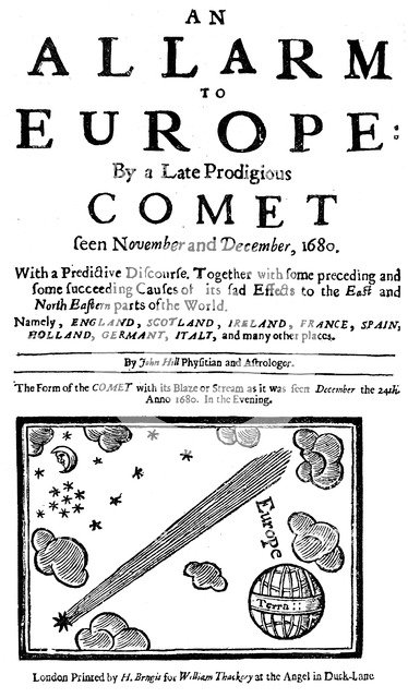 'An Allarm to Europe By a Late Prodigious Comet', 1680. Artist: Unknown