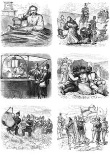 Brighton Review: "alarum; excursions; coffee for two; all in the Downs; the band of hope…", 1880. Creator: Unknown.