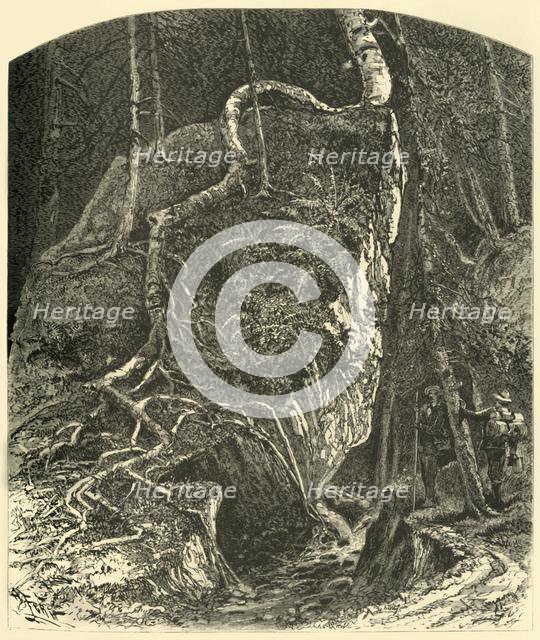 'Rocks in Smuggler's Notch', 1874.  Creator: Harry Fenn.