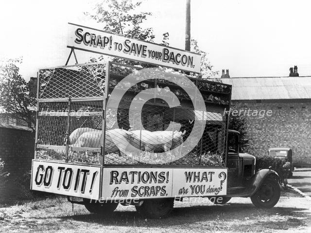 Morris Commercial salvage truck, Liverpool World War 2. Creator: Unknown.