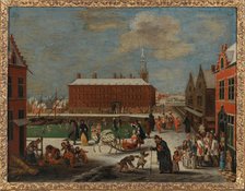 Winter in a city. Creator: Gysels, Peeter (1621-1691).