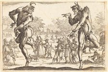 Two Zanni, c. 1616. Creator: Jacques Callot.