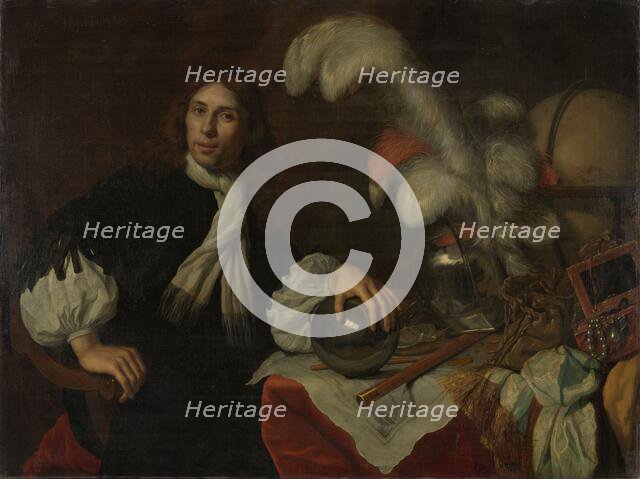 Posthumous Portrait of Aucke Stellingwerff, Admiral of Friesland, Killed 1665 at Lowestoft..., 1670. Creator: Lodewyk van der Helst.