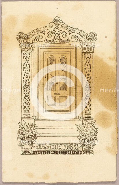 Letterpress print (as companion to Doorframe, 2008.554), 1850/1900. Creator: Unknown.