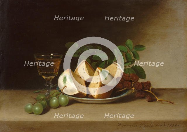 Still Life with Cake, 1818. Creator: Raphaelle Peale.