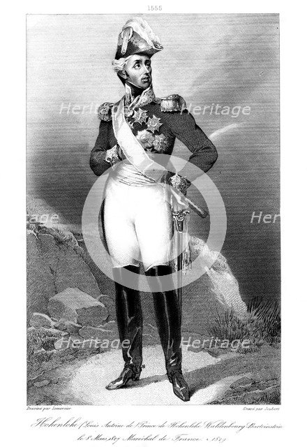Louis Aloysius, Prince of Hohenlohe-Waldenburg-Bartenstein (1765-1829), Marshal of France, 1839. Creator: Joubert.
