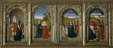 Four scenes from the life of the Virgin, ca 1442-1445. Artist: Bouts, Dirk (1410/20-1475)