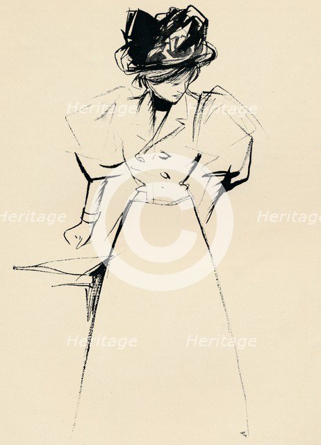 Study in Indian Ink by Forain, c1898. Artist: Jean Louis Forain