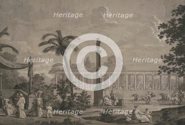 Fêtes de la Grèce et Jeux Olympiques. The Ancient Olympic Games, 1818. Creator: Dufour, Joseph (1744-1829).