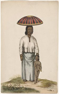 Woman with child, c.1675-c.1725. Creator: Anon.