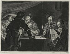 Backgammon Players, c. 1630. Creator: Lucas Vorsterman.