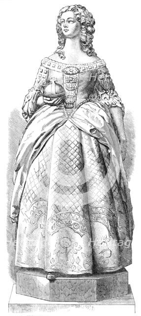 Statue of Queen Mary II., by A. Munro, in Westminster Hall, 1869. Creator: Unknown.