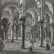 Great Mosque of Cordoba or Cathedral of Our Lady of the Assumption, Cordoba, Andalusia, Spain, 1890. Creator: Joan Serra y Pausas.