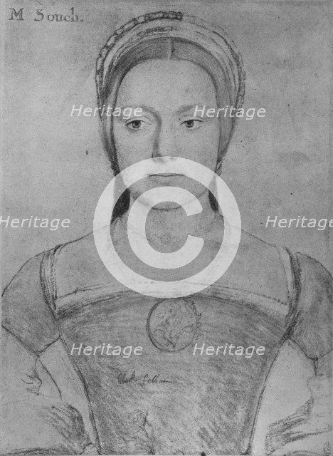 'Mary Zouch',  c1532-1543 (1945). Artist: Hans Holbein the Younger.