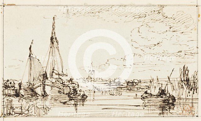 On the Thames, n.d. Creator: William Leighton Leitch.