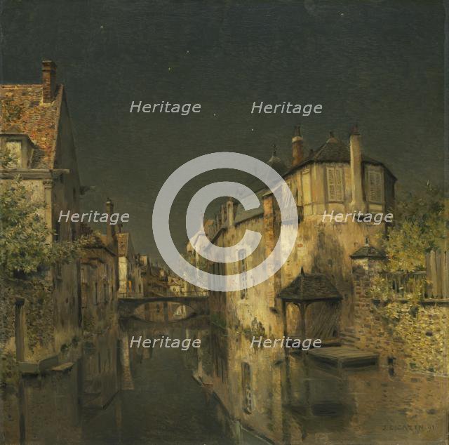 Midnight, 1891. Creator: Jean-Charles Cazin (French, 1841-1901).