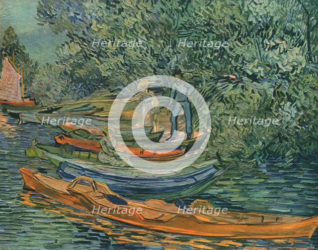 'Bank of the River with Rowing-Boats at Auvers', 1890, (1947).  Creator: Vincent van Gogh.
