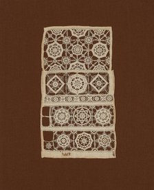 Fragment of a Sampler, England, 1669. Creator: Unknown.