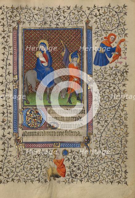 The Flight into Egypt; Book of Hours, about 1410. Creator: Unknown.