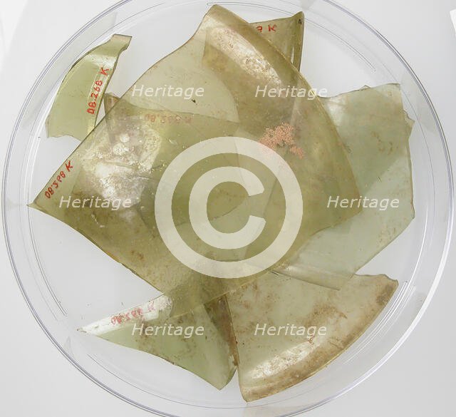 Glass Fragments from a Vessel, Coptic, 4th-early 5th century. Creator: Unknown.