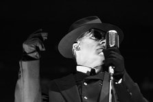 Dave Vanian, The Damned live at Alexandra Palace, London, Apr 2023. Creator: Annapaola Marchesani.