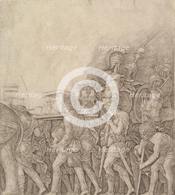 Triumph of Caesar: Soldiers carrying Trophies, ca. 1490. Creator: Unknown.