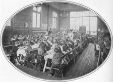 A Ragged School Union dinner, Camberwell, London, c1901 (1901). Artist: Unknown.